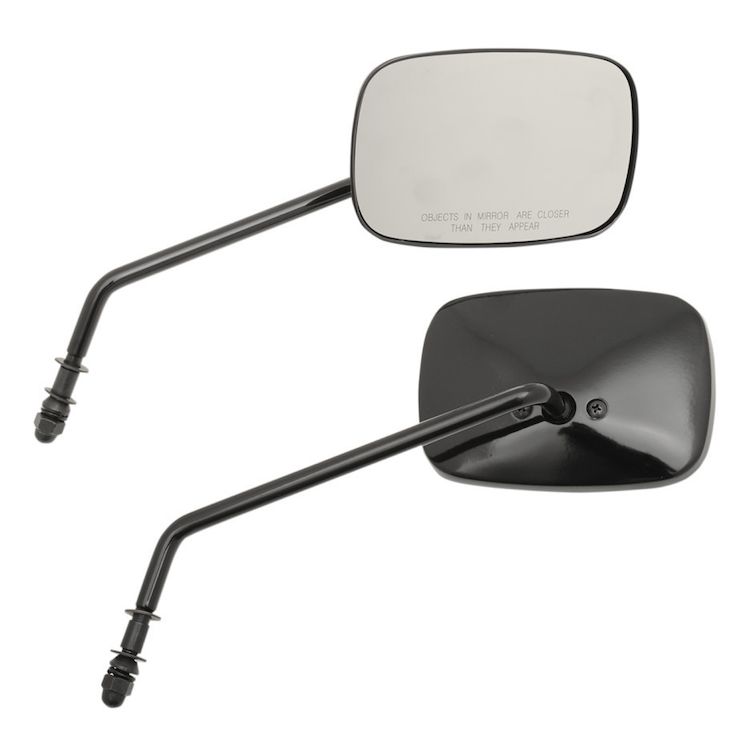Drag Specialties Rectangle OEM Style Mirrors For Harley - Image 2