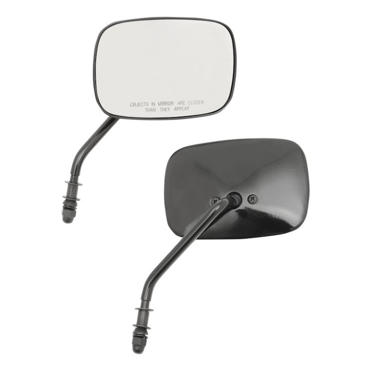 Drag Specialties Rectangle OEM Style Mirrors For Harley
