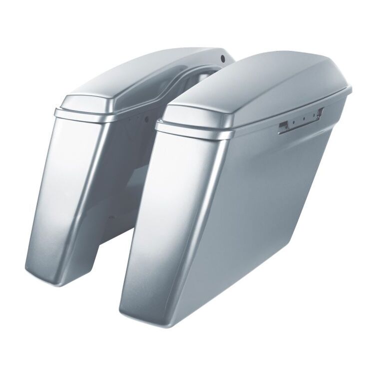 HogWorkz OE Color Matched 4" Stretched Dual Blocked Saddlebags For Harley Touring 2014-2025 - Image 41