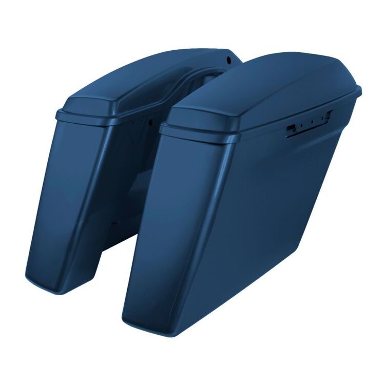 HogWorkz OE Color Matched 4" Stretched Dual Blocked Saddlebags For Harley Touring 2014-2025 - Image 31