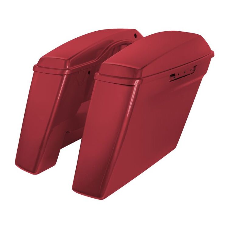 HogWorkz OE Color Matched 4" Stretched Dual Blocked Saddlebags For Harley Touring 2014-2025 - Image 34