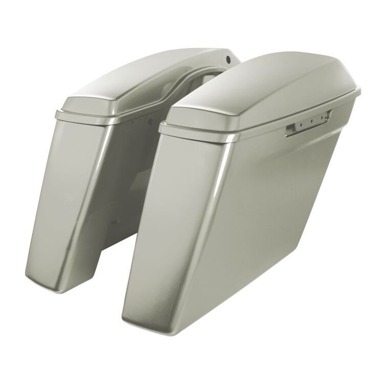 HogWorkz OE Color Matched 4" Stretched Dual Blocked Saddlebags For Harley Touring 2014-2025 - Image 30