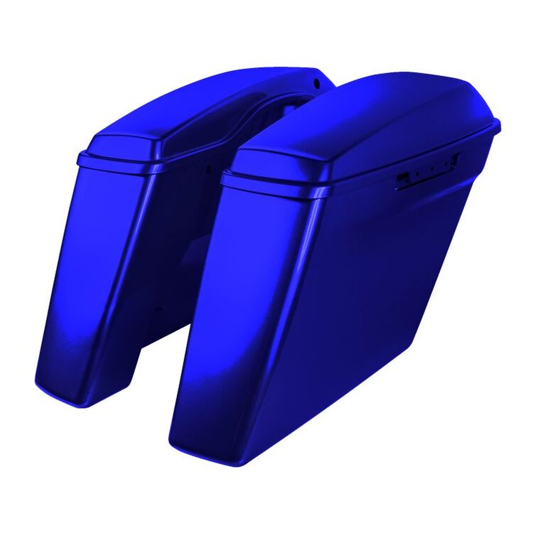 HogWorkz OE Color Matched 4" Stretched Dual Blocked Saddlebags For Harley Touring 2014-2025 - Image 21