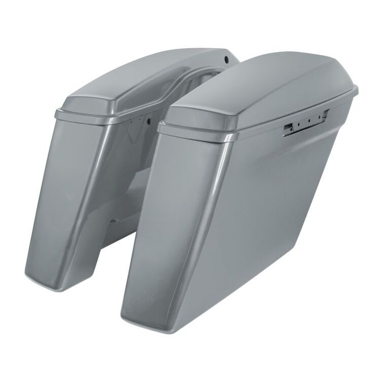 HogWorkz OE Color Matched 4" Stretched Dual Blocked Saddlebags For Harley Touring 2014-2025 - Image 7