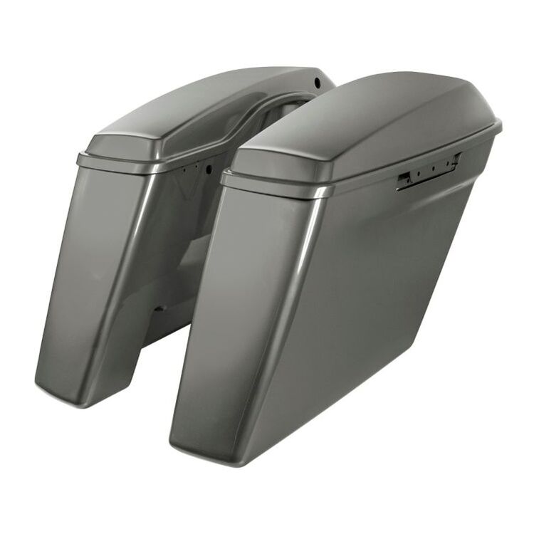 HogWorkz OE Color Matched 4" Stretched Dual Blocked Saddlebags For Harley Touring 2014-2025 - Image 2