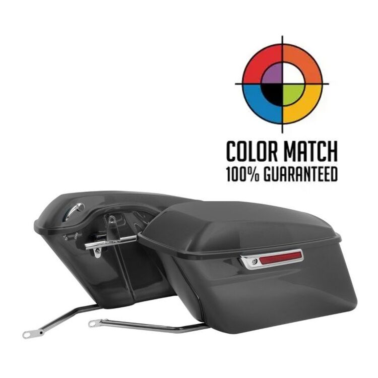 HogWorkz OE Color Matched Standard Saddlebag Conversion Kit For Harley Softail 1986-2017