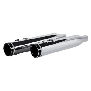 Khrome Werks HP-Plus 4.5" Tracer Tip Slip-On Mufflers For Harley Touring 2017-2026