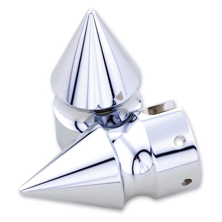 Milwaukee Twins Spike Front Axle Nut Covers For Harley Dyna / Touring 2000-2007 - Image 2