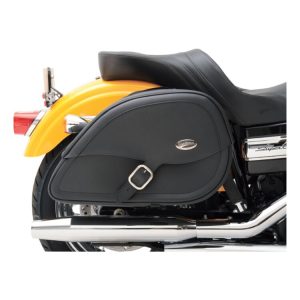 Saddlemen Drifter Teardrop Saddlebags with Shock Cutaway