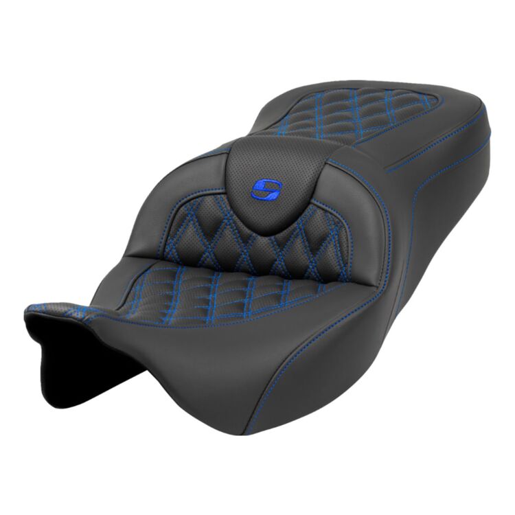 Saddlemen Roadsofa LS Lattice Stitch 2-Up Seat For Harley Touring 2008-2025 - Image 10