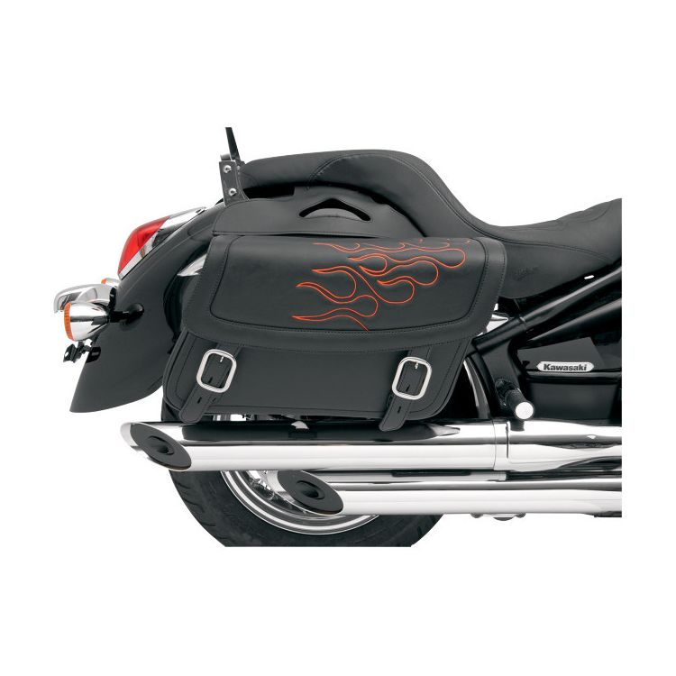 Saddlemen Highwayman Flame Tattoo Saddlebags - Image 4