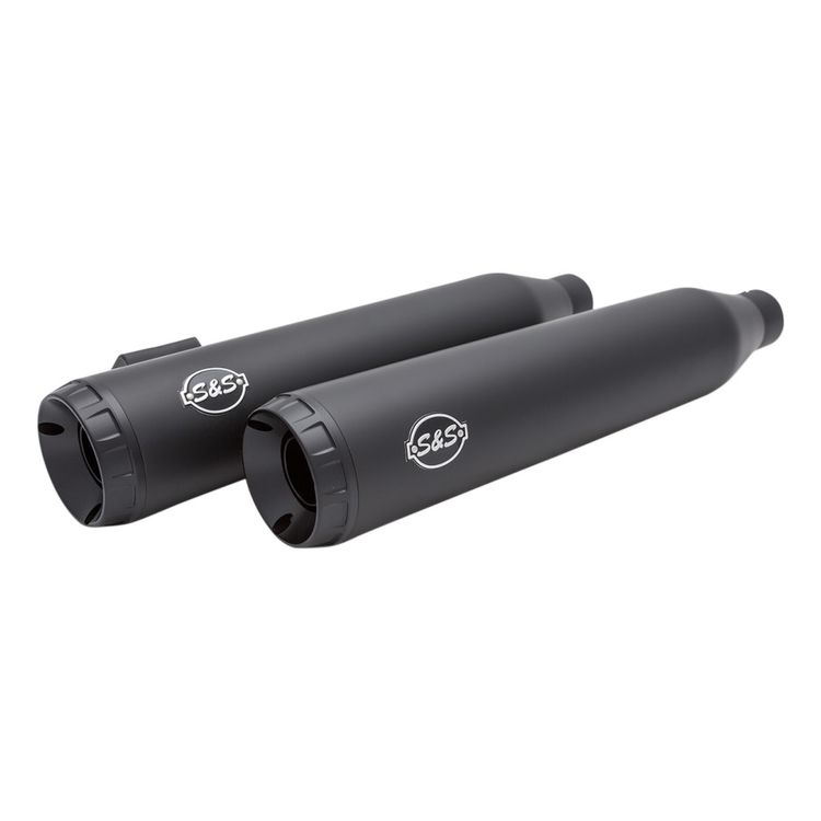 S&S Cycle Grand National Slip-On Mufflers For Harley Dyna 2008-2017