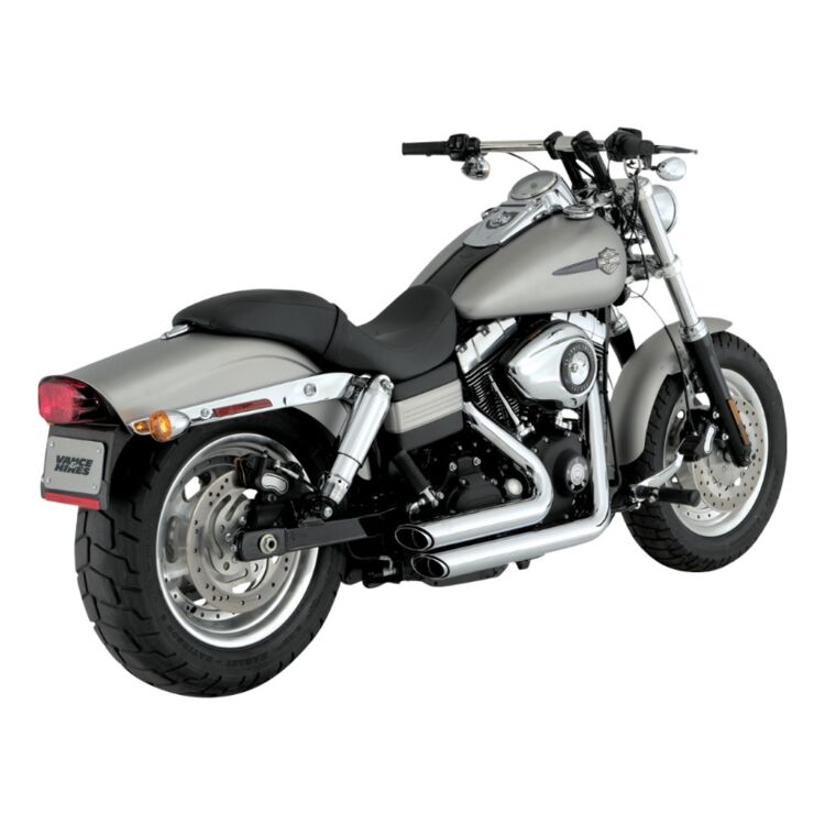 Vance & Hines PCX Shortshots Staggered Exhaust For Harley Dyna 2006-2011 - Image 2