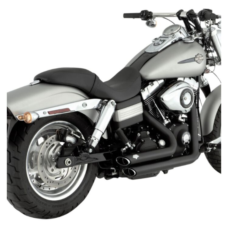 Vance & Hines PCX Shortshots Staggered Exhaust For Harley Dyna 2006-2011