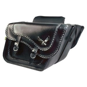 Willie & Max Black Magic Slant Throw-Over Saddlebags