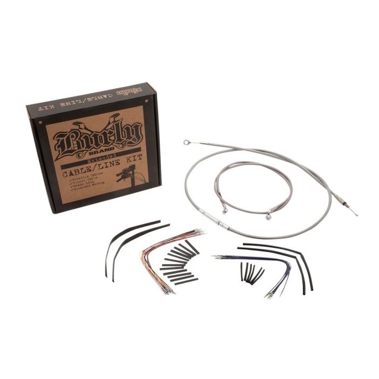 Burly Handlebar Cable Installation Kit For Harley Road King / Glide 2008-2013