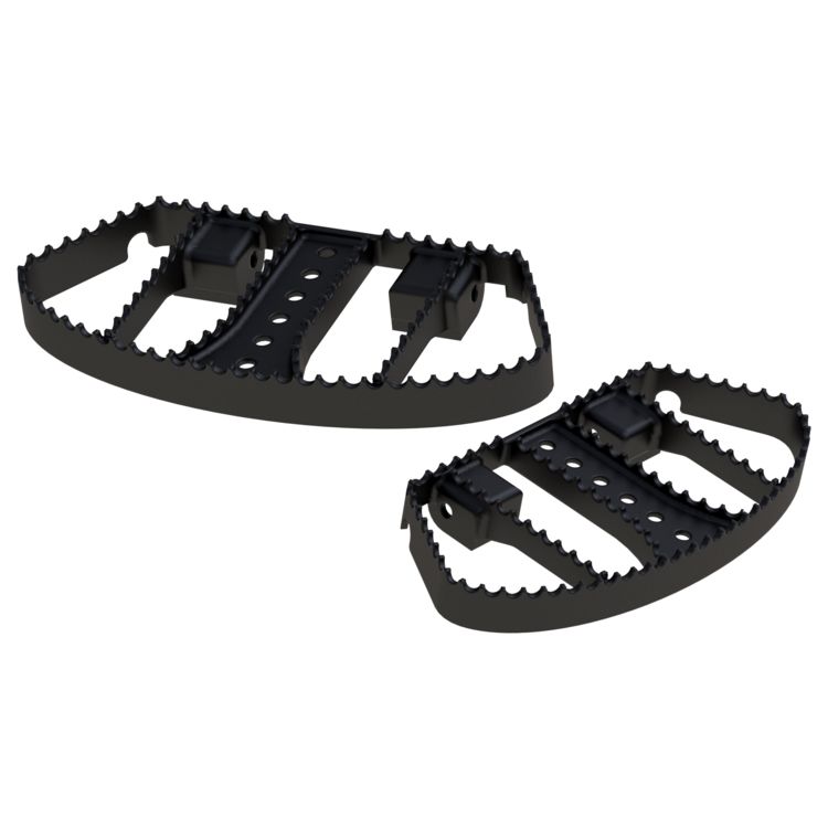 Burly MX Passenger Floorboards For Harley Touring 1993-2026