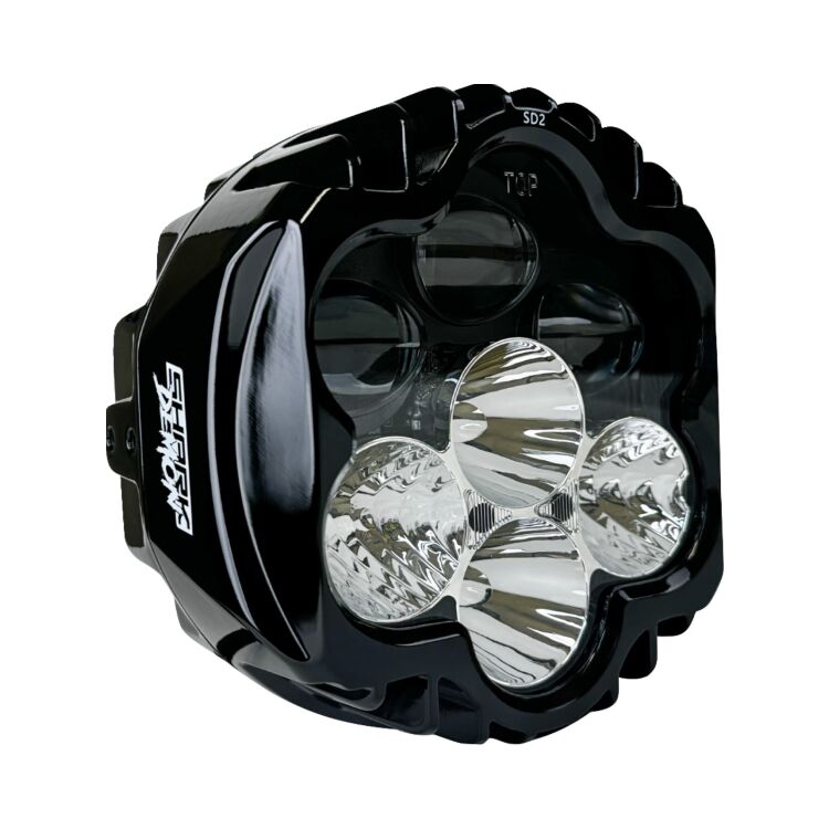 Custom Dynamics Shark Demon 2 Headlight For Harley Low Rider ST 2022-2026