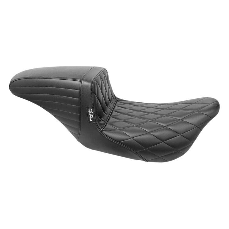 Le Pera Kickflip Diamond Stitch Seat For Harley Touring 2008-2025