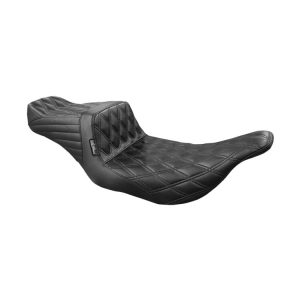 Le Pera TailWhip Double Diamond Stitch 2-Up Seat For Harley Touring 1997-2007