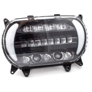 Letric Lighting Co. Sharktooth LED Headlamp w/ Switchback Turn Signals For Harley Road Glide 2015-2025