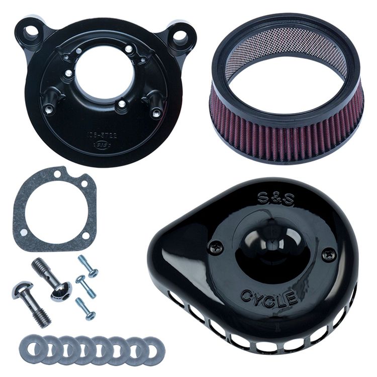 S&S Cycle Mini Teardrop Stealth Air Cleaner Kit For Harley EFI Big Twin 2001-2017 - Image 4