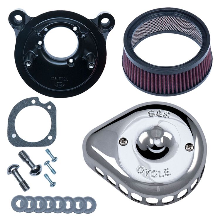 S&S Cycle Mini Teardrop Stealth Air Cleaner Kit For Harley EFI Big Twin 2001-2017 - Image 3