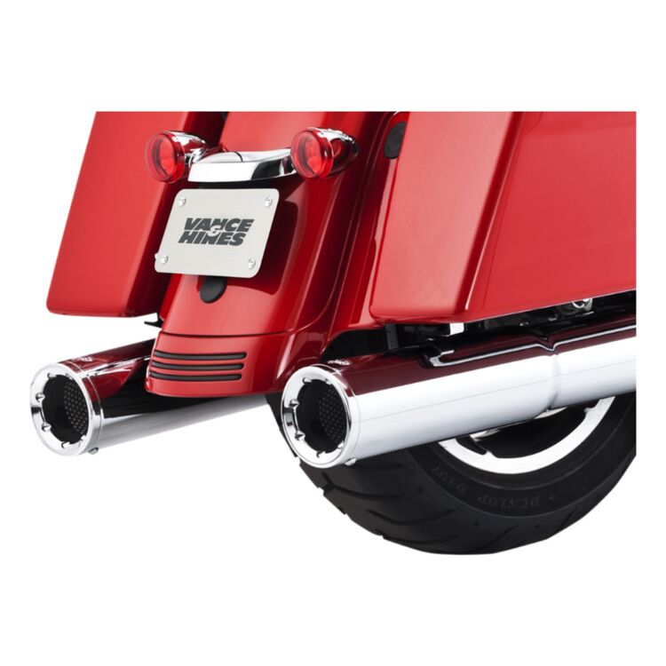 Vance & Hines 4 1/2" Hi-Output Slip-On Mufflers For Harley Touring