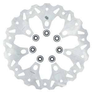 GBrakes 11.8" Semi Floating Front Wave Brake Rotor For Harley 7-Spoke Agitator Wheels