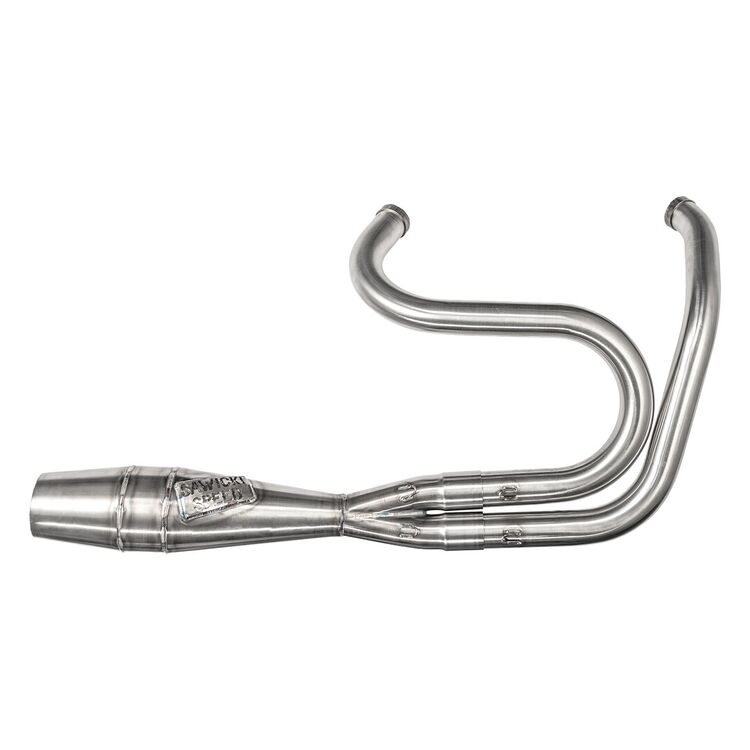 Sawicki Speed Shop 2-Into-1 Shorty Exhaust For Harley Dyna 1991-2017 - Image 2