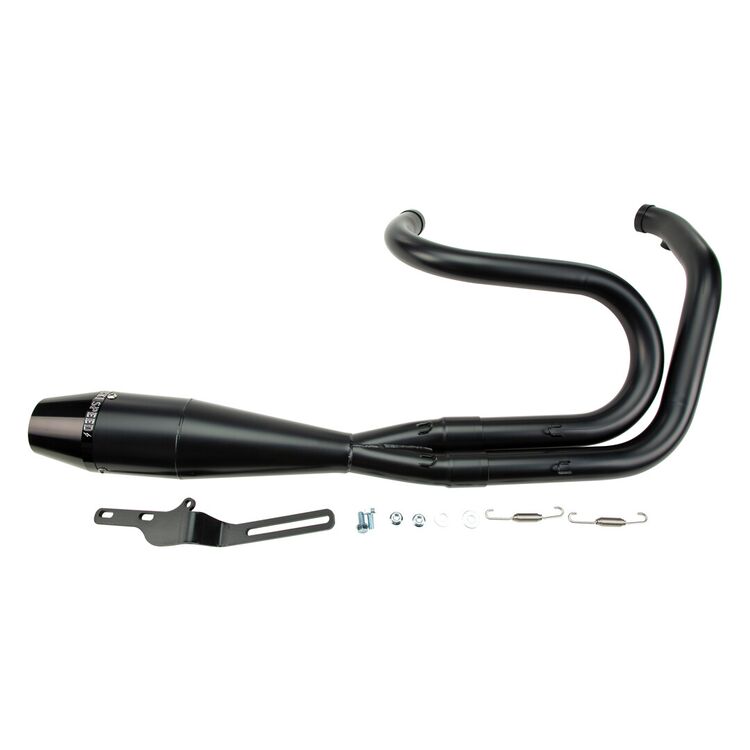 Sawicki Speed Shop 2-Into-1 Shorty Exhaust For Harley Dyna 1991-2017