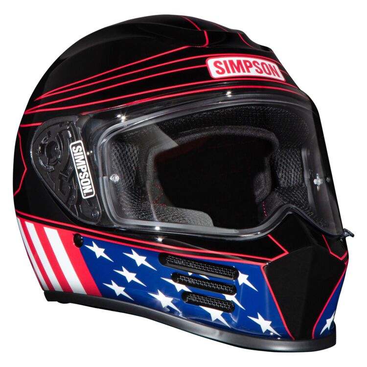 Simpson Speed Bandit Americana Helmet - Image 4