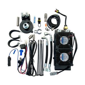 UltraCool Side Mount Naked Oil Cooler Kit For Harley Softail / Touring 2017-2026
