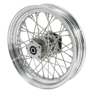 V-Twin Mfg. 40 Spoke Chrome Wheel For Harley FL FX 1967-1972