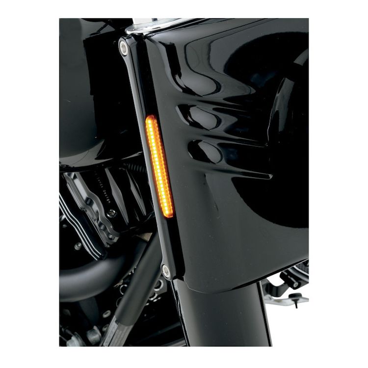 Alloy Art LED Front Turn Signals For Harley Fat Boy 1990-2017
