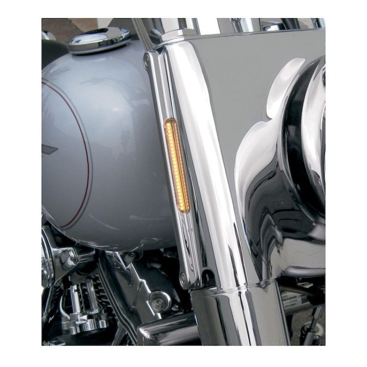 Alloy Art LED Front Turn Signals For Harley Fat Boy 1990-2017 - Image 3