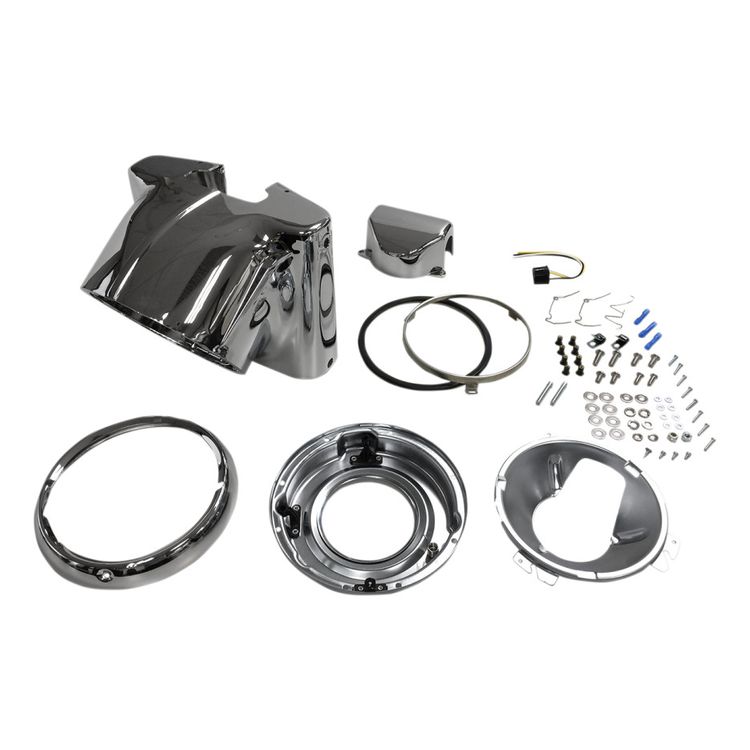 Drag Specialties 7" Headlight Nacelle Kit For Harley Softail 1986-2017 - Image 3