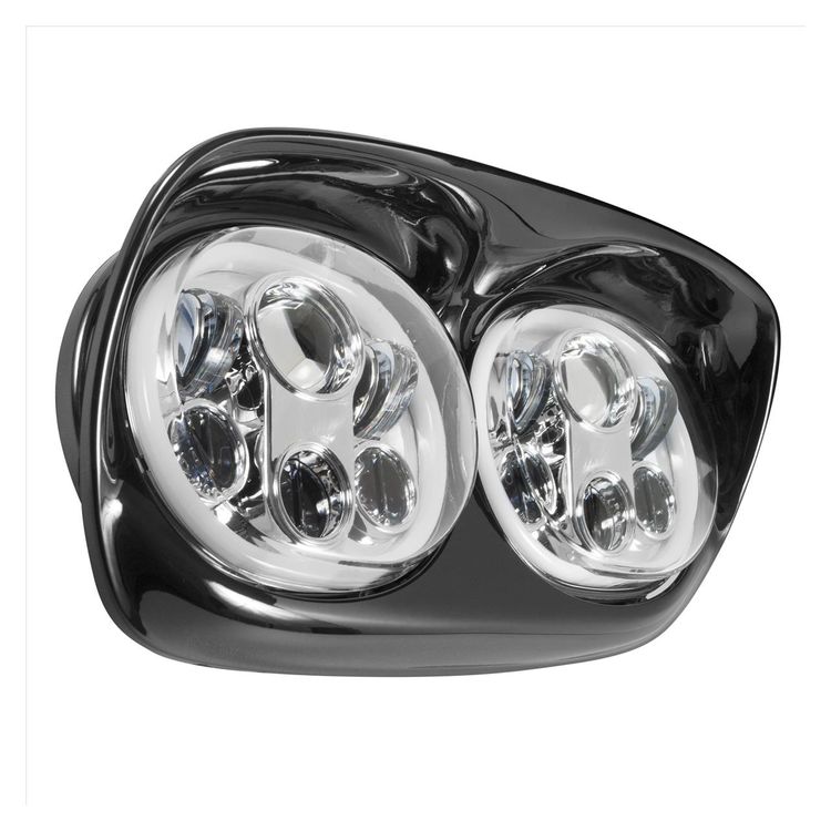 HogWorkz LED Dual Halomaker Headlights For Harley Road Glide 1998-2013 - Image 2