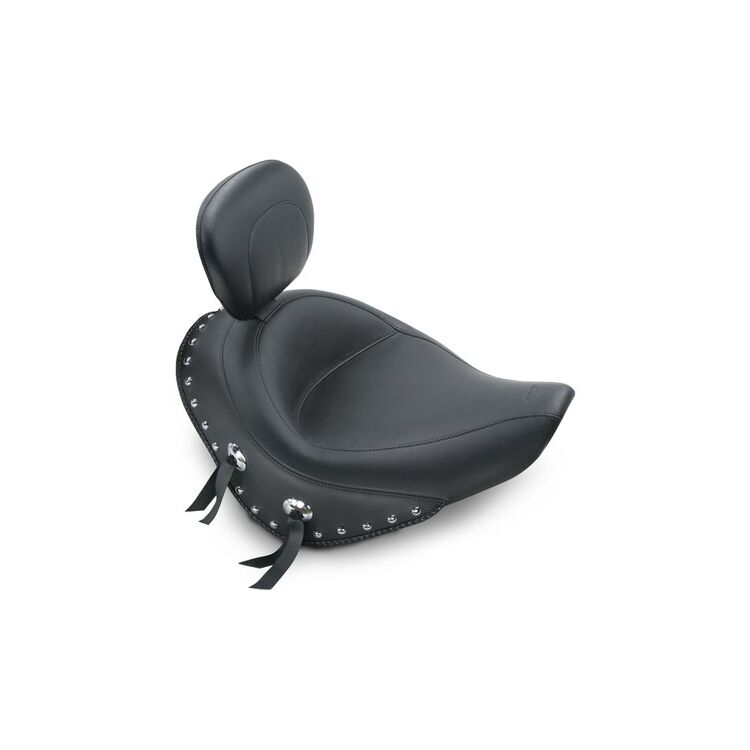 Mustang Wide Touring Solo Seat For Harley Softail With 200mm Rear Tire 2006-2017 - Image 2