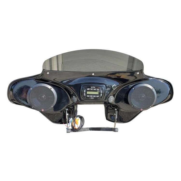 Reckless Motorcycles Batwing Fairing With Radio For Harley Fat Boy FLSTF 1996-2017 - Image 2