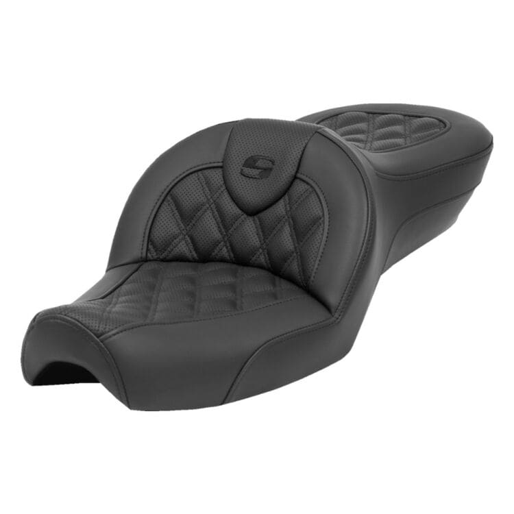 Saddlemen Roadsofa LS Lattice Stitch 2-Up Seat For Harley Sportster 1979-2003