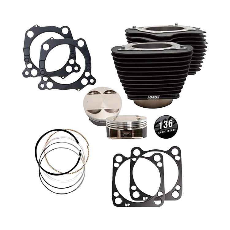 S&S Cycle 136" Big Bore Cylinder Kit For Harley Air Cooled Milwaukee-Eight 2017-2026 - Image 2