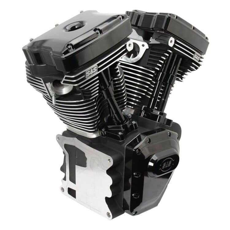 S&S Cycle T143 Long Block Engine With Easy Start Camshafts For Harley Touring 2007-2017
