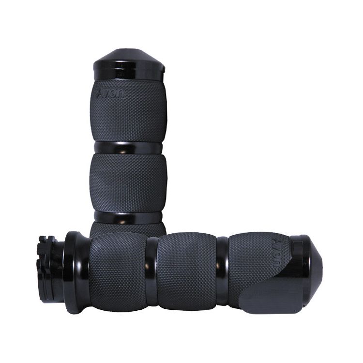 Avon Air Cushion Smooth Grips With Boss Throttle Assist For Harley With Dual Cable Throttle