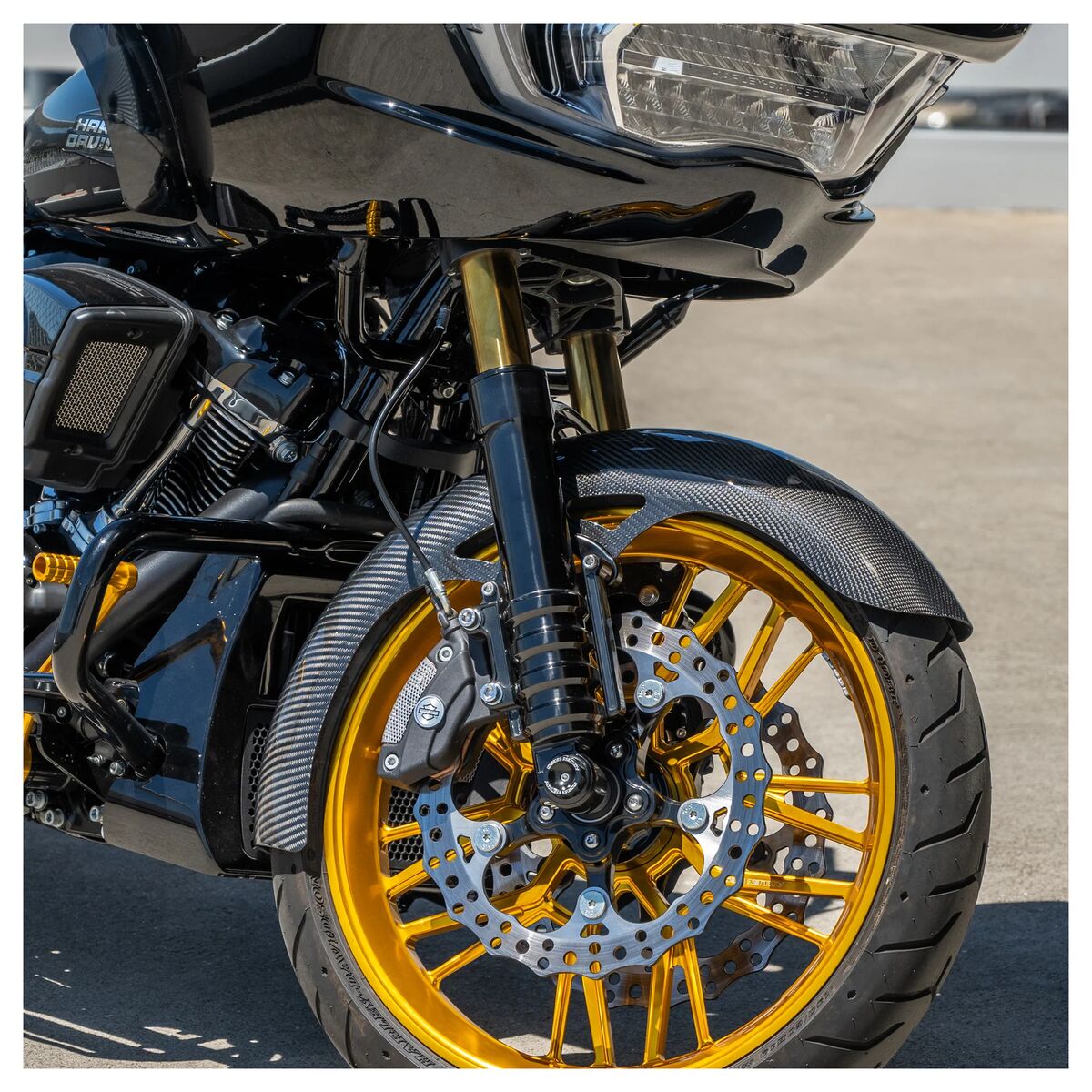 Arlen Ness Carbon Fiber Wrapper Front Fender For Harley Touring 2014-2026 - Image 3