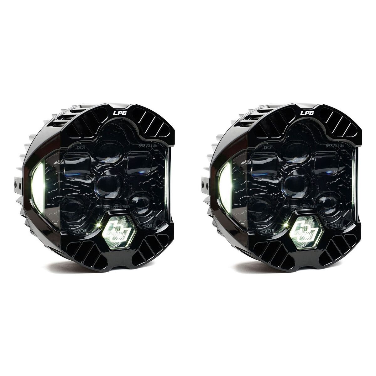 Baja Designs DOT LP6 LED DRL Headlight Kit For Harley Road Glide 2015-2025 - Image 2