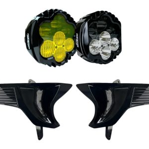 Custom Dynamics Shark Demon 2 Headlight / Fog Light With Speed Plates For Harley FLTRX 2023-2026