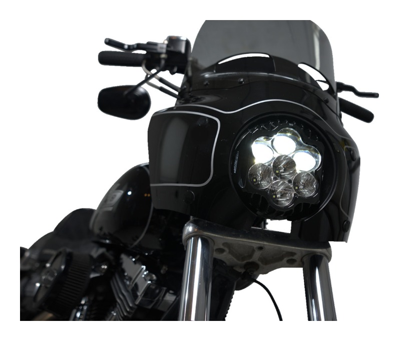 Custom Dynamics Shark Demon LED Headlight For Memphis Shades Road Warrior Fairing