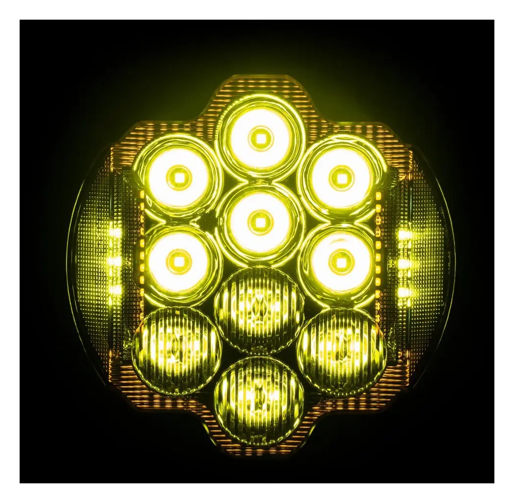 HogWorkz Goldtooth 7" LED Performance Headlight For Harley Touring 1994-2025 - Image 6