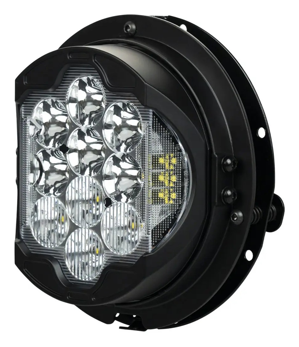 HogWorkz Silvertooth 7" LED Performance Headlight For Harley Touring 1994-2025 - Image 2